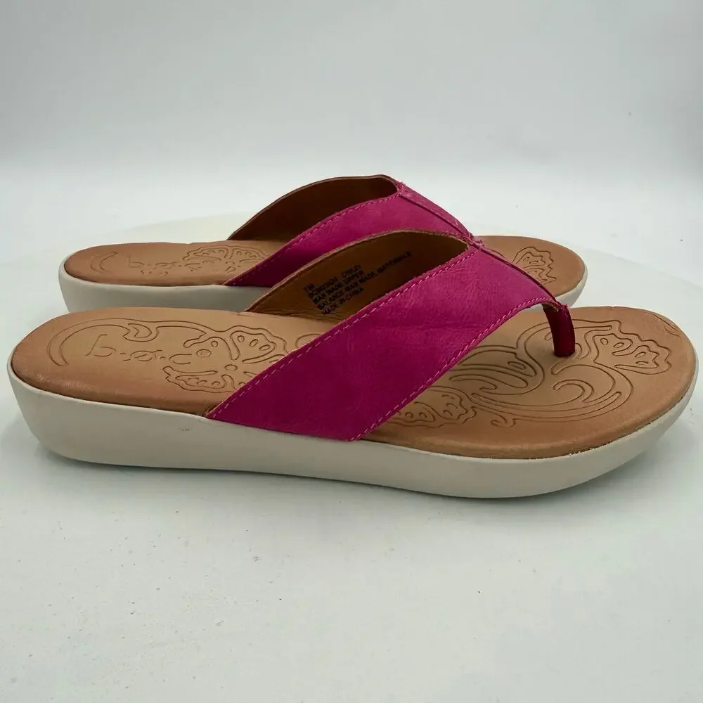 BOC By Born Aimee Thong Pink Sandal Size 7
